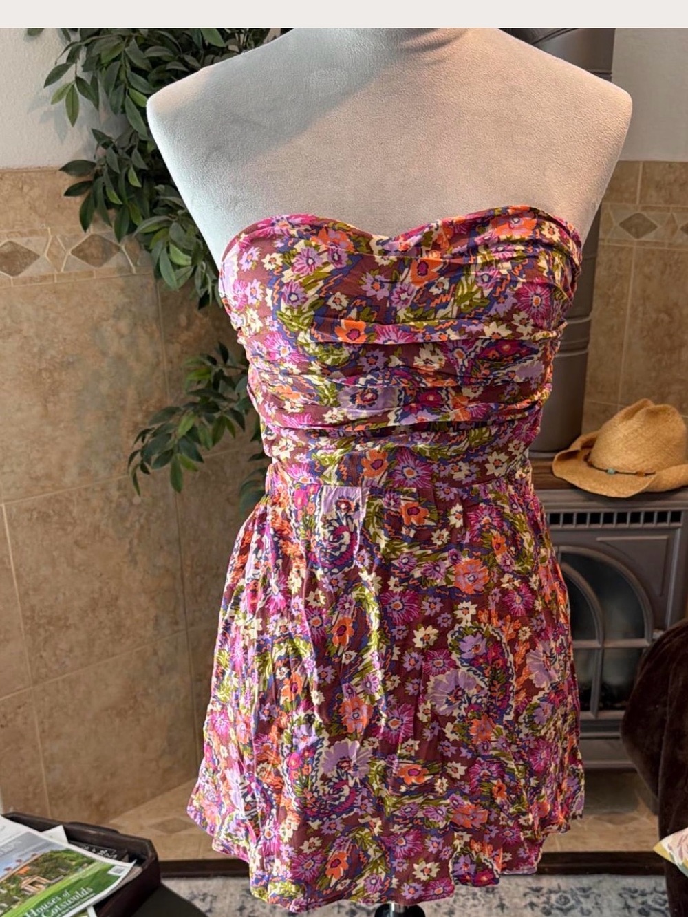 Sky to Moon Floral Strapless Sundress
